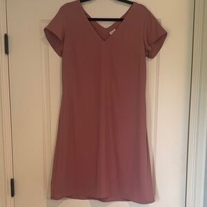 a new day Mauve V-Neck Mini Dress